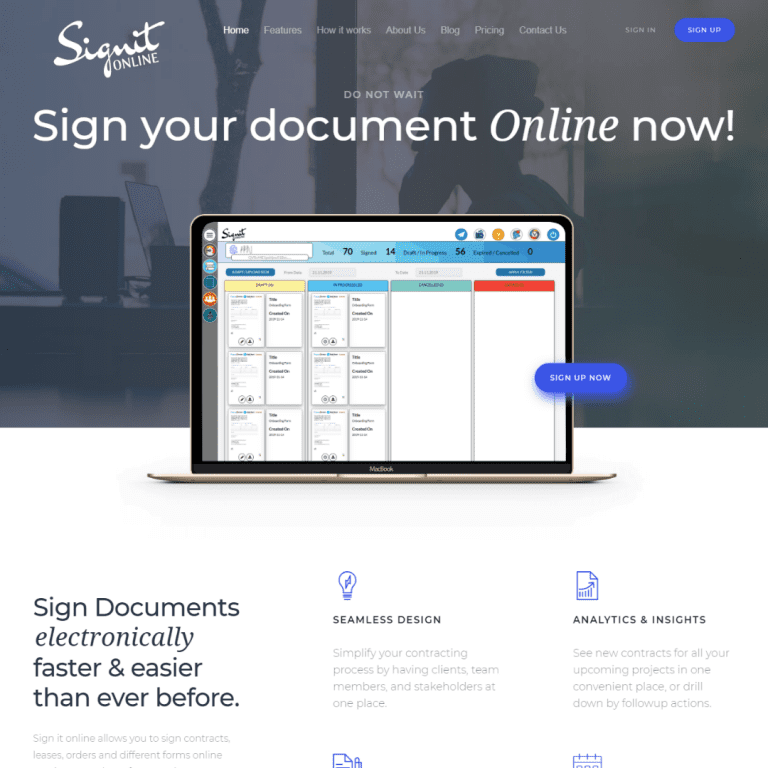 Signing It Online