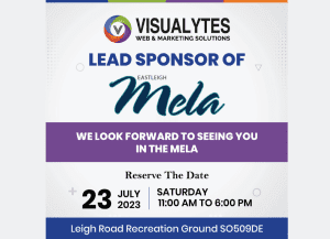 Visualytes Lead Sponsor Of Eastleigh Mela 2023